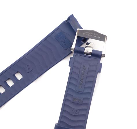 omega seamaster 20mm blue rubber strap|omega seamaster original rubber strap.